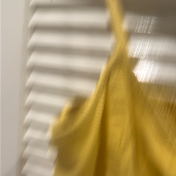 Aerie 100% cotton Tie-Front Crop Top with smocked back - Picture 4 of 5